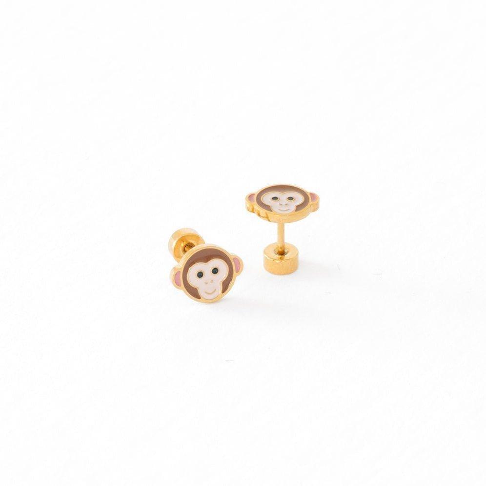 Monkey Stud Earrings