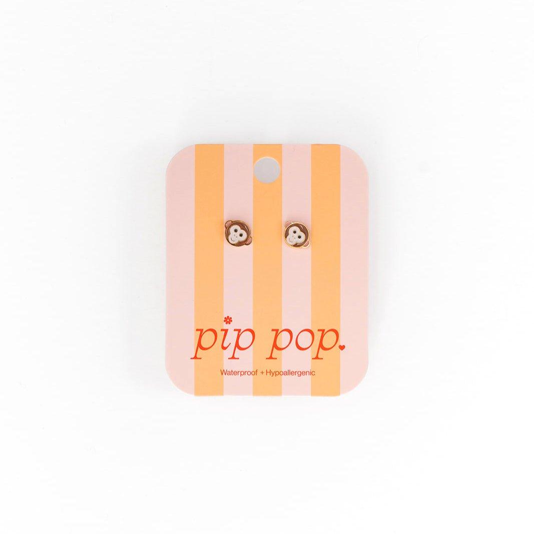 Monkey Stud Earrings image number 2