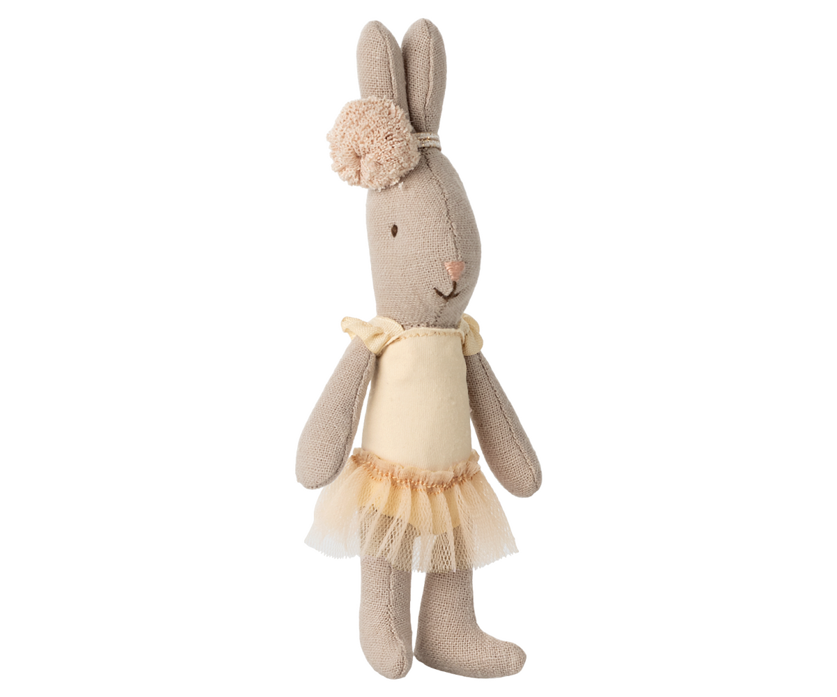 Micro Rabbit in Cream Ballet Suit & Skirt
