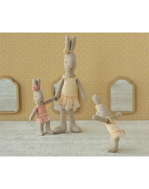 Micro Rabbit in Cream Ballet Suit & Skirt