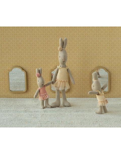 Micro Rabbit in Rose Ballet Suit & Skirt