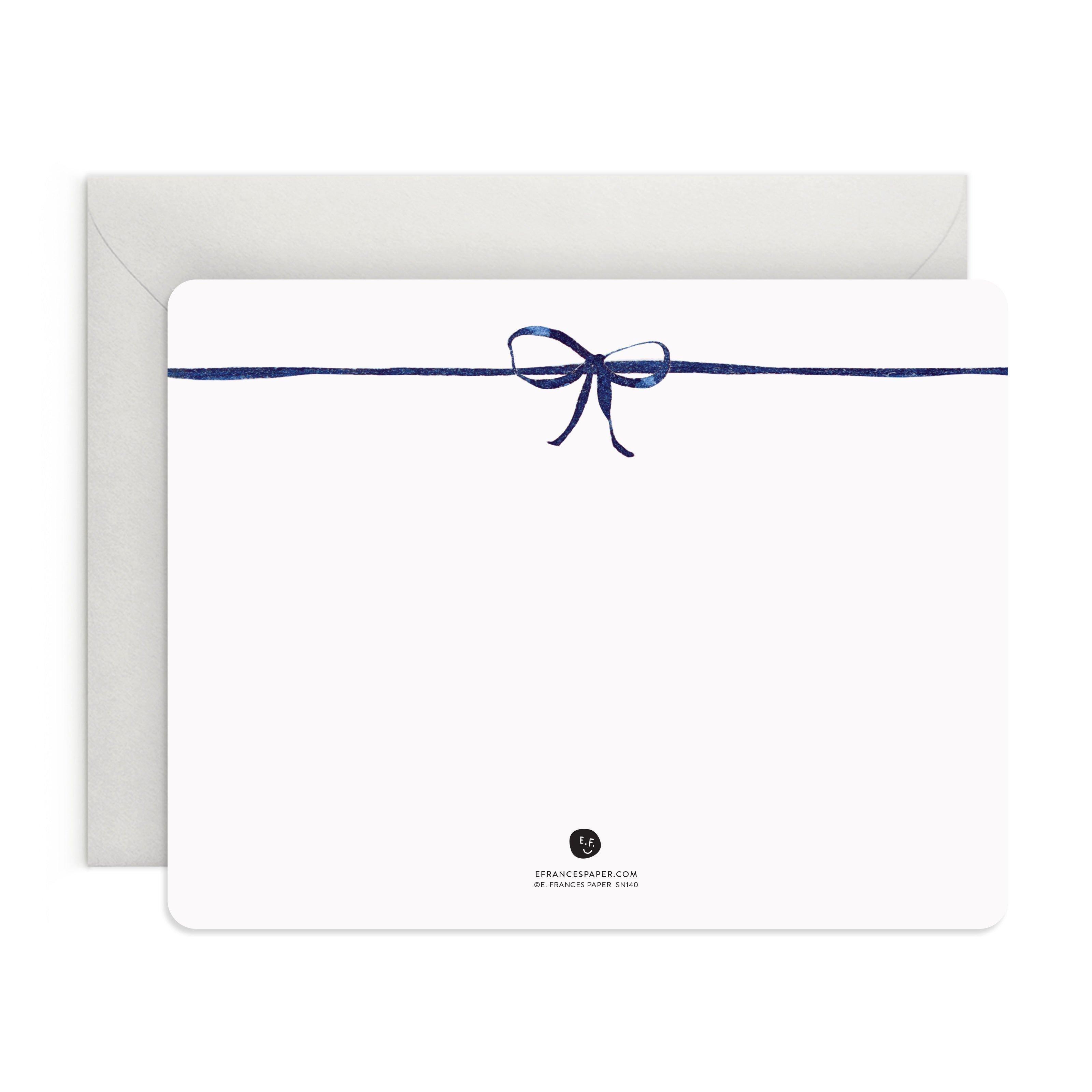 Navy Bow Flat Notes image number 1