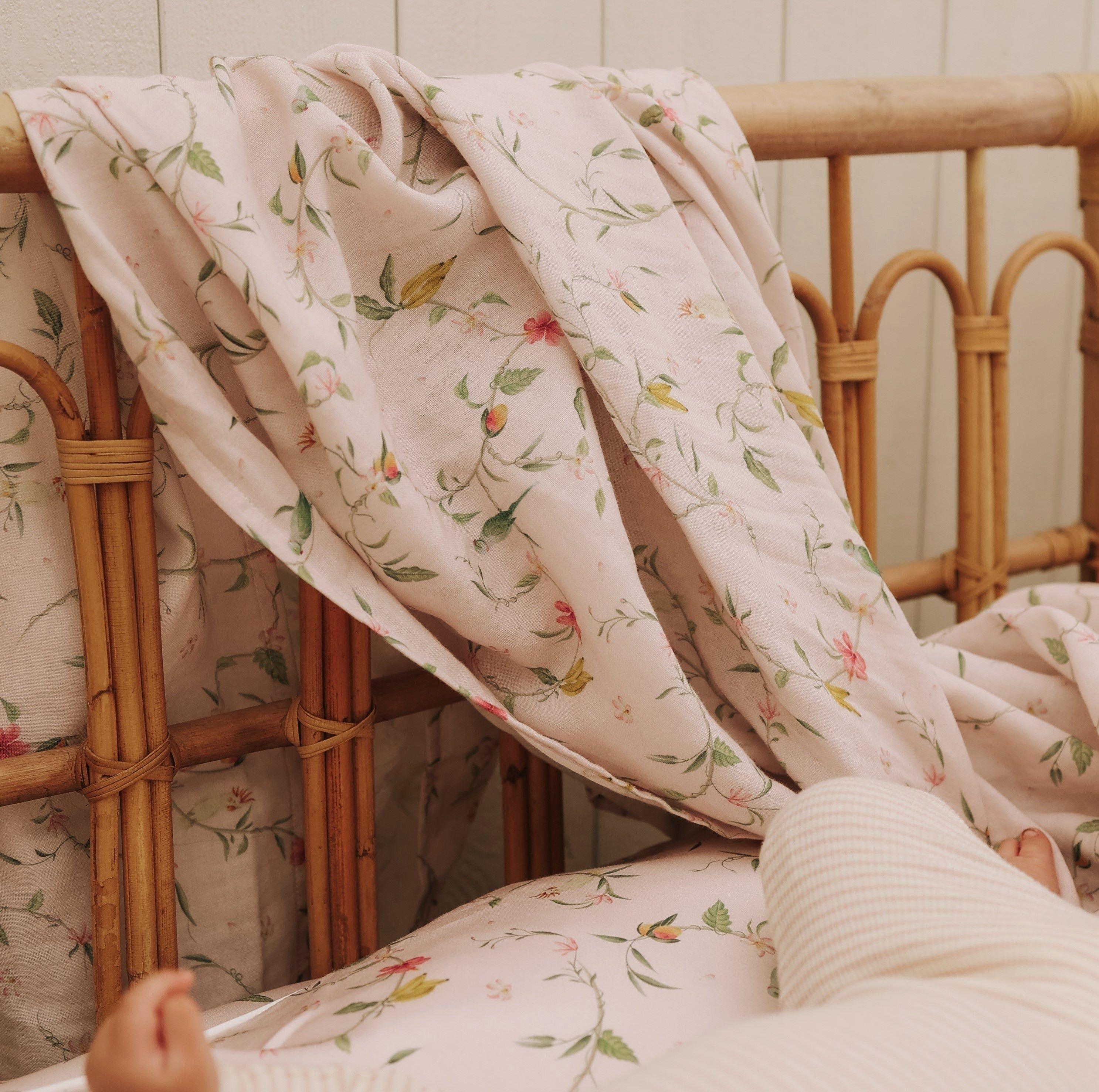 Dreaming of Paradise Swaddle- Ivory image number 4