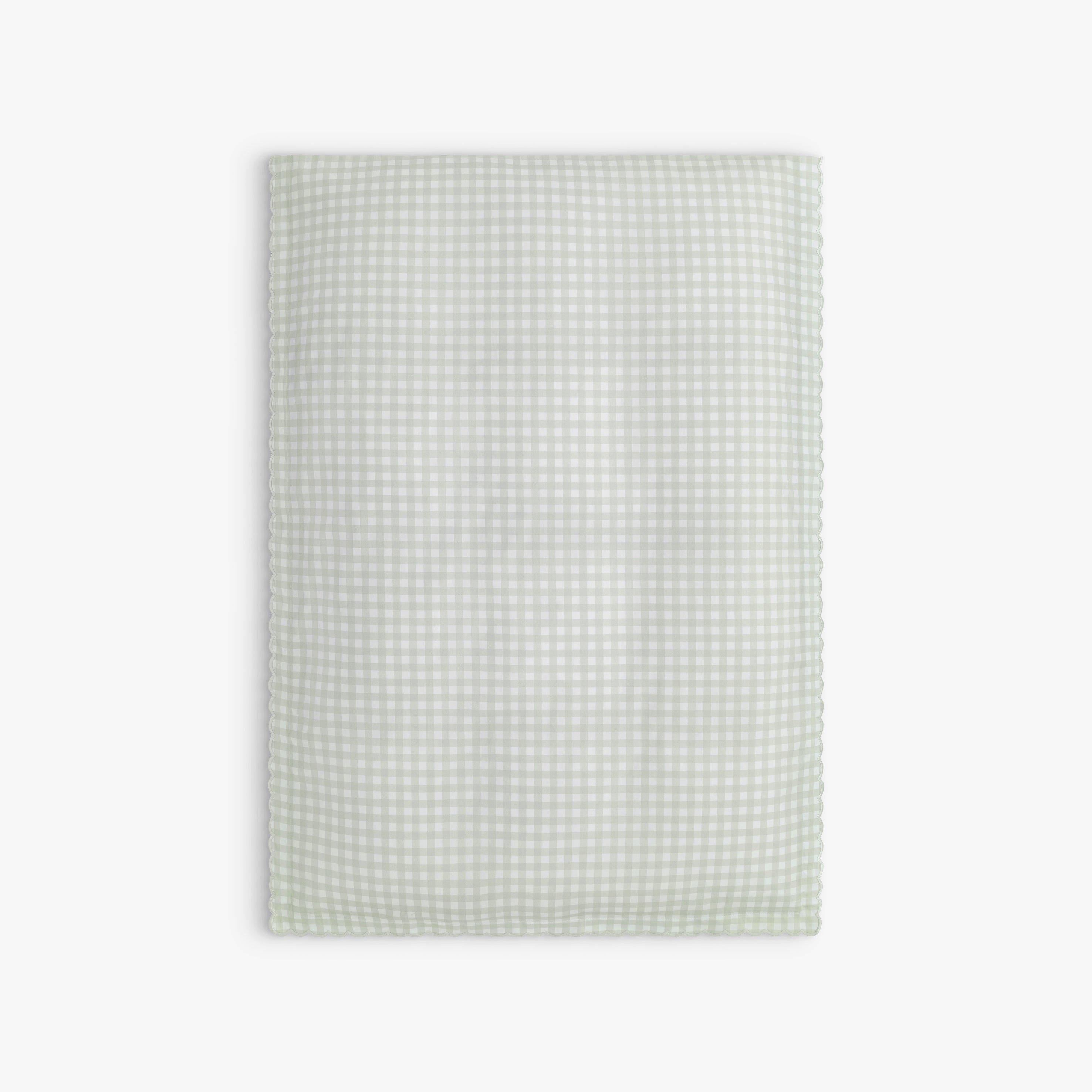 Picnic Gingham Baby Duvet Set- Green image number 1
