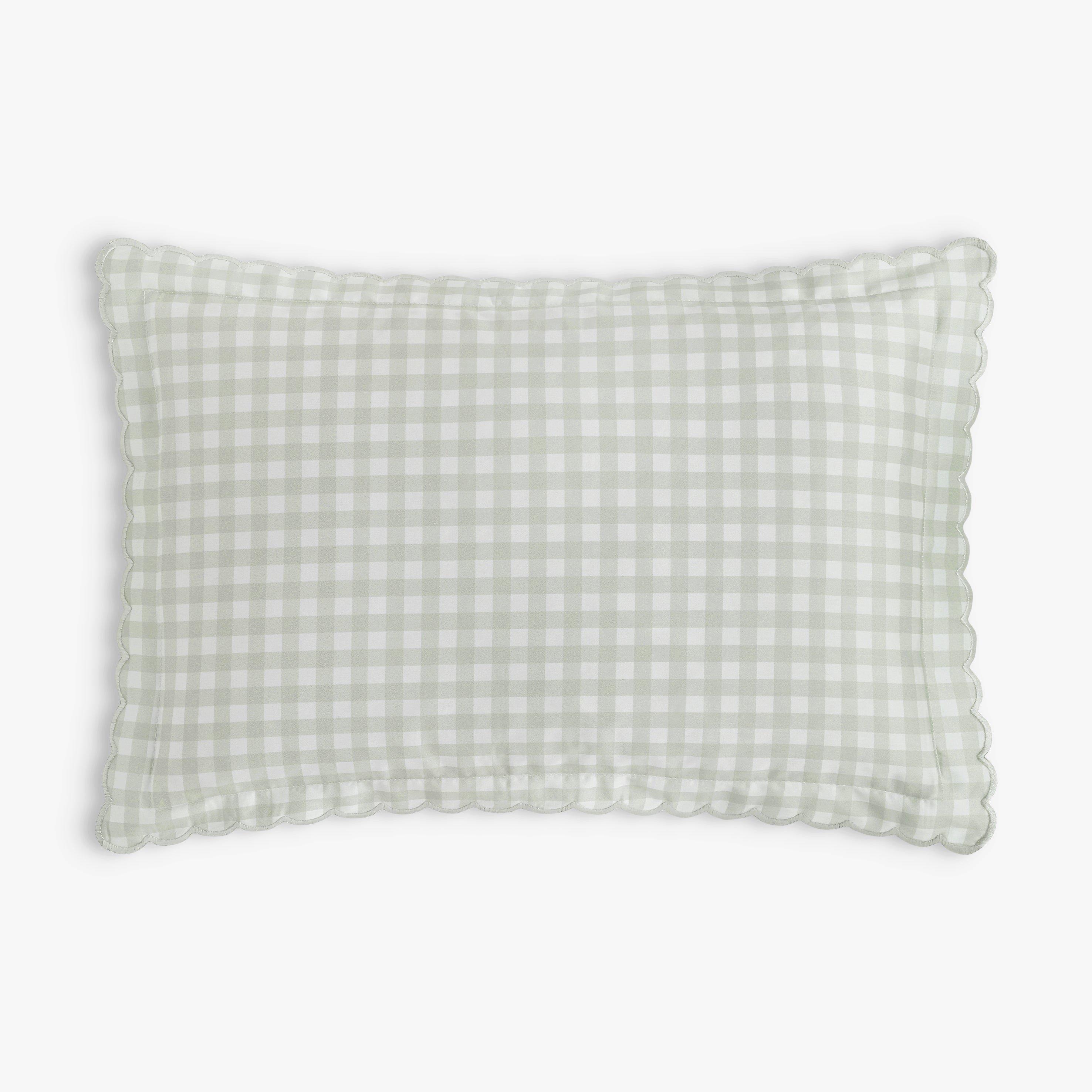 Picnic Gingham Toddler Pillow Set- Green