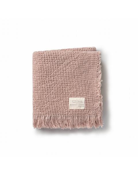 Waffle Muslin Blush Baby Blanket