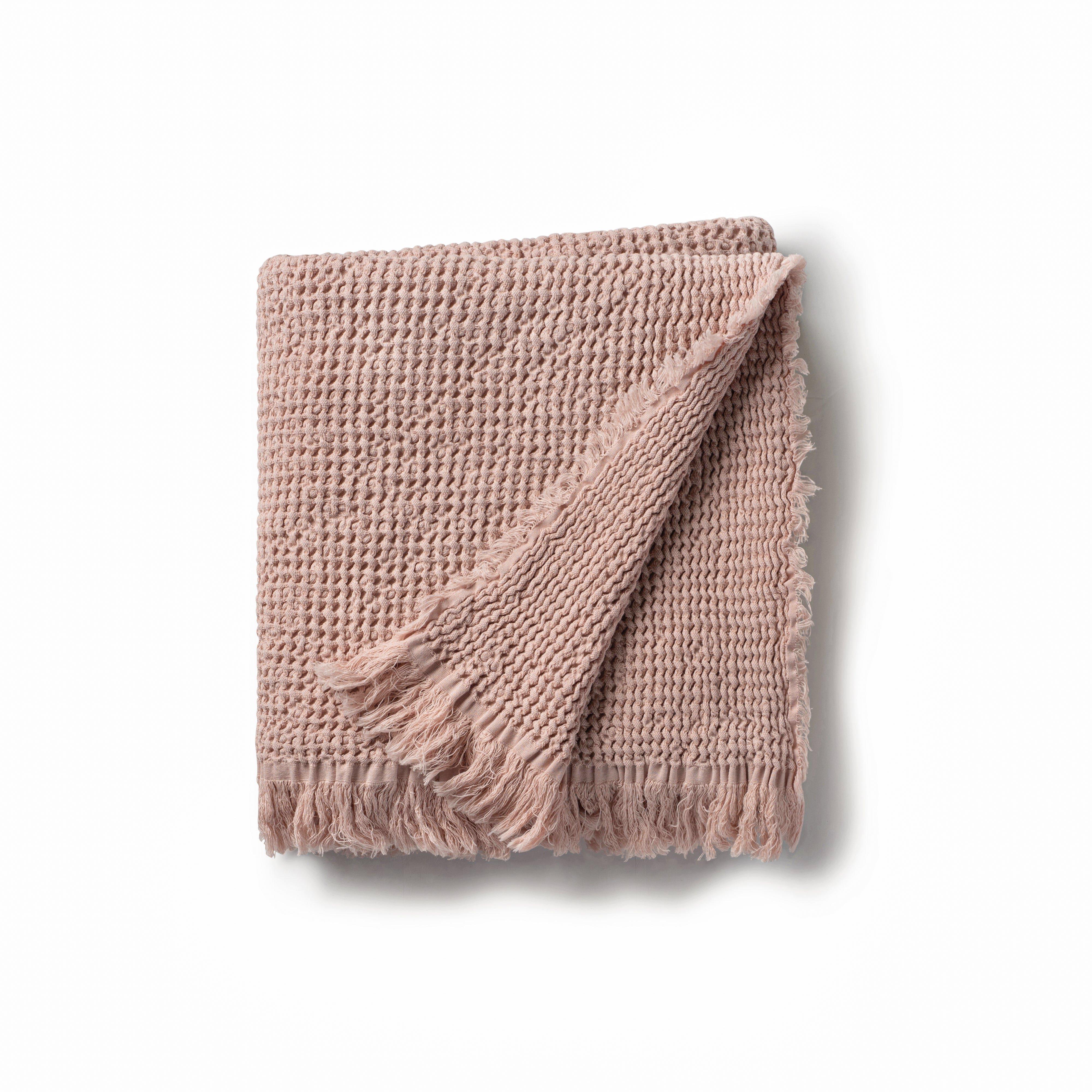 Waffle Muslin Blush Baby Blanket image number 1