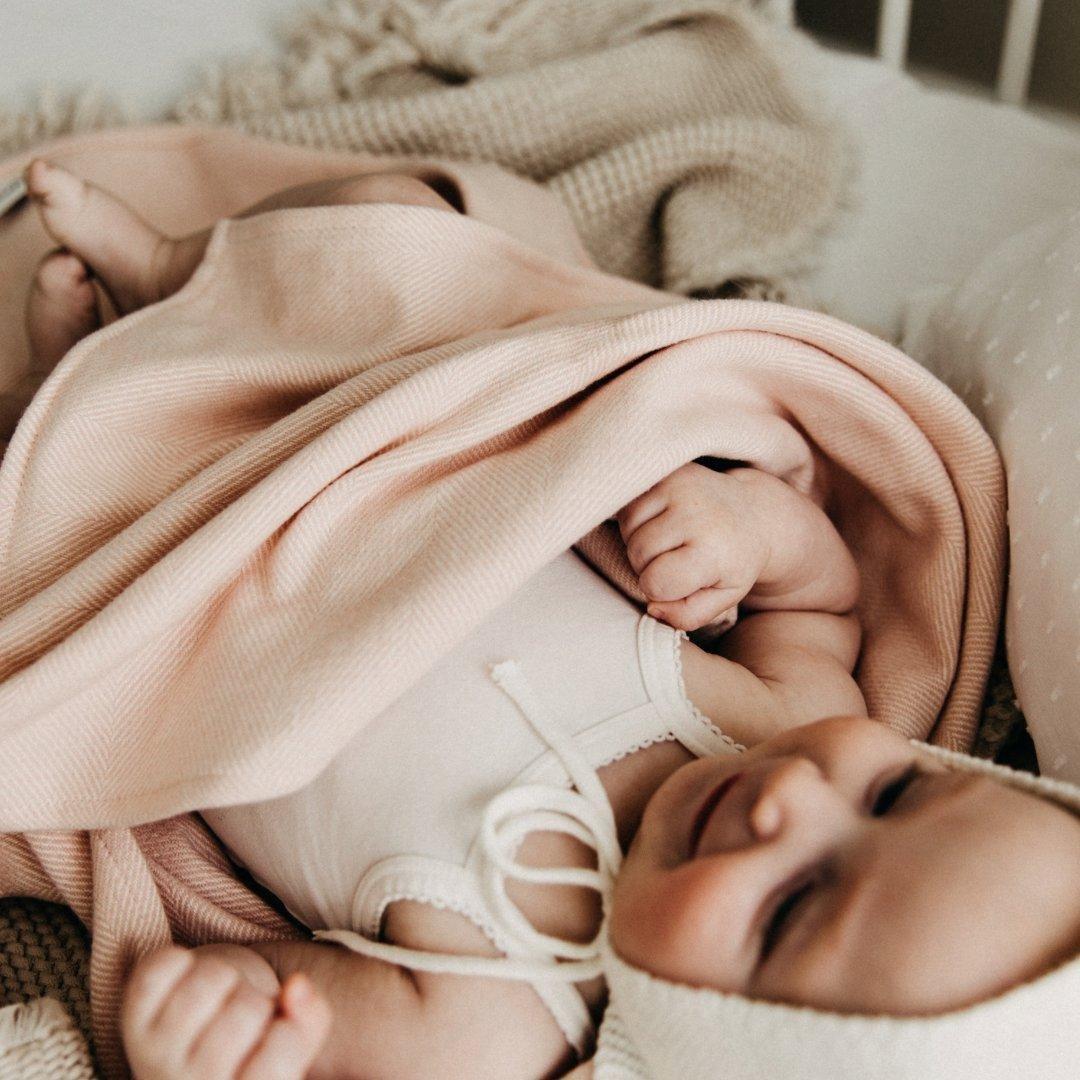Chevron Rose Baby Blanket image number 2