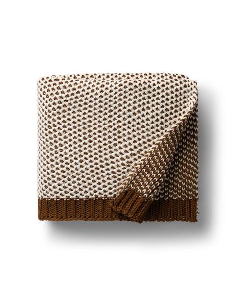 Honeycomb Brown Baby Blanket
