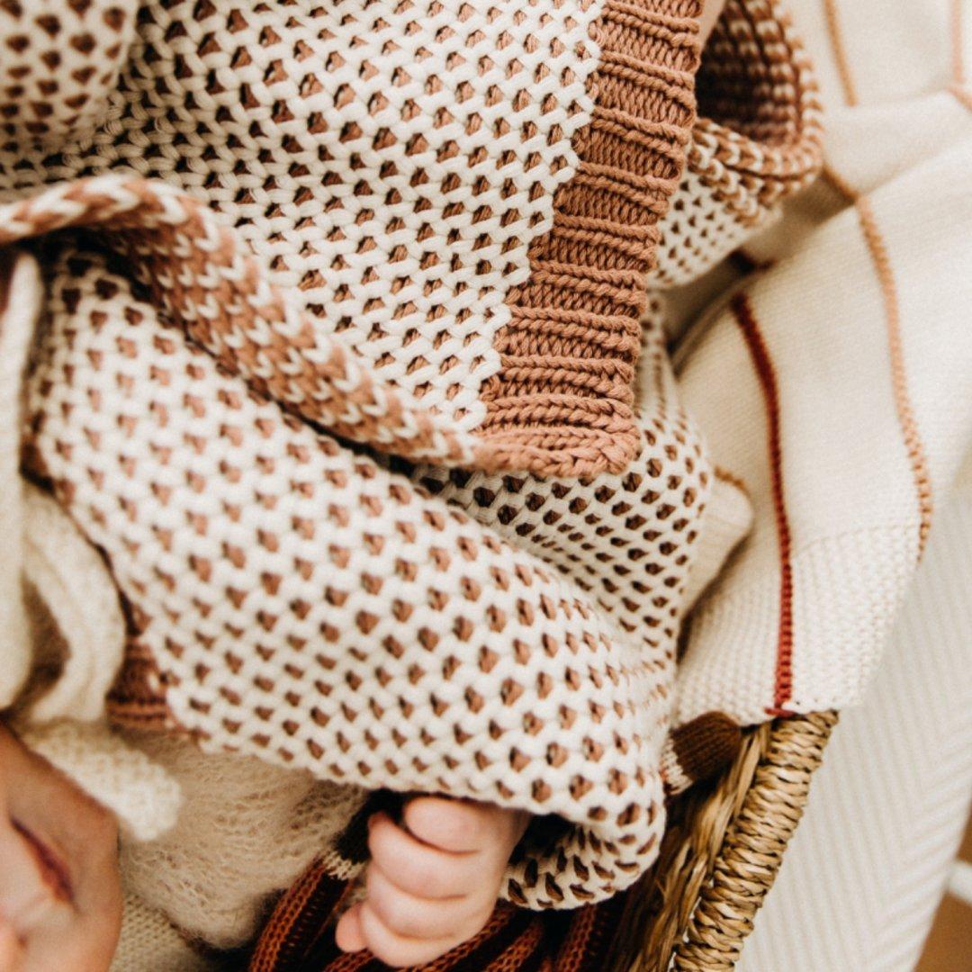 Honeycomb Blush Baby Blanket image number 3