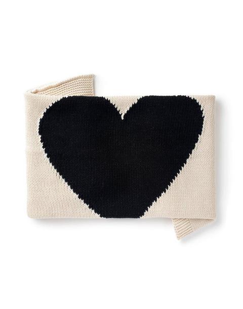 Black Heart Baby Blanket