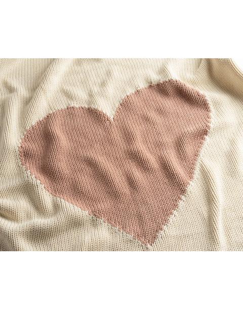 Pink Heart Baby Blanket