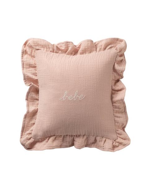 Blush Gauze Bebe Ruffle Accent Pillow Sham