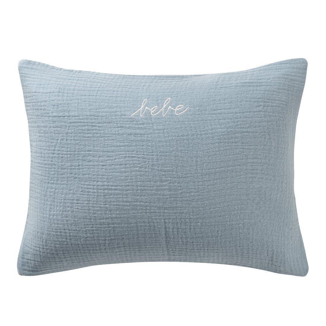 Gauze Linen Blue Bebe Sham