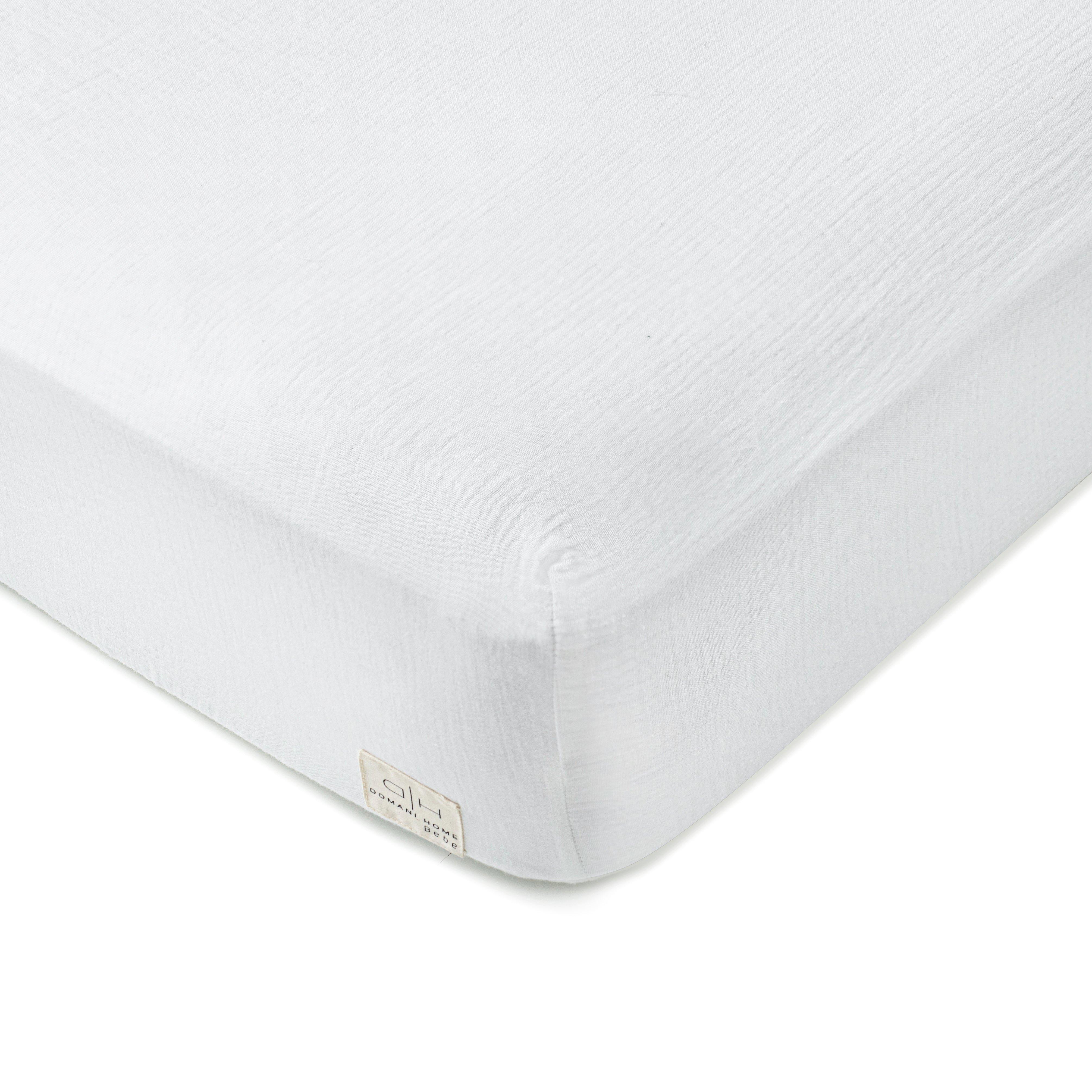 Gauze 3 Piece White Crib Set in Pouch image number 3
