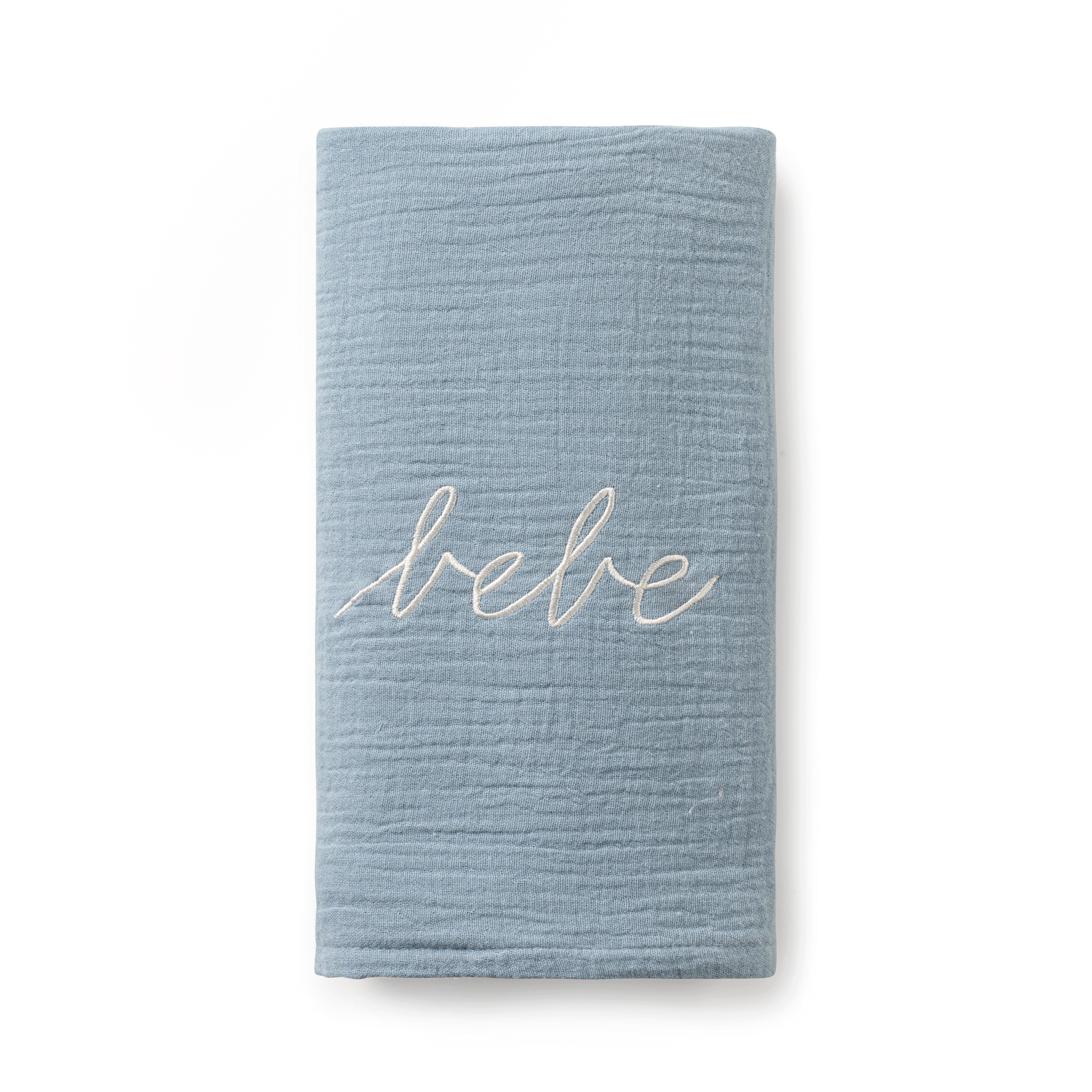 Blue Gauze Bebe Swaddle
