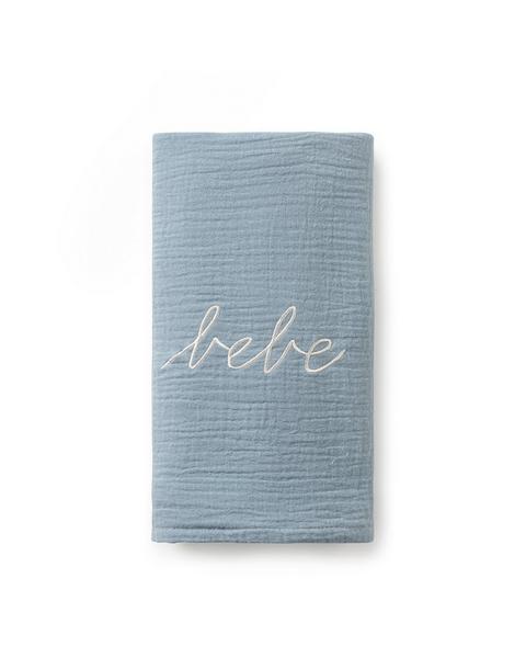 Blue Gauze Bebe Swaddle