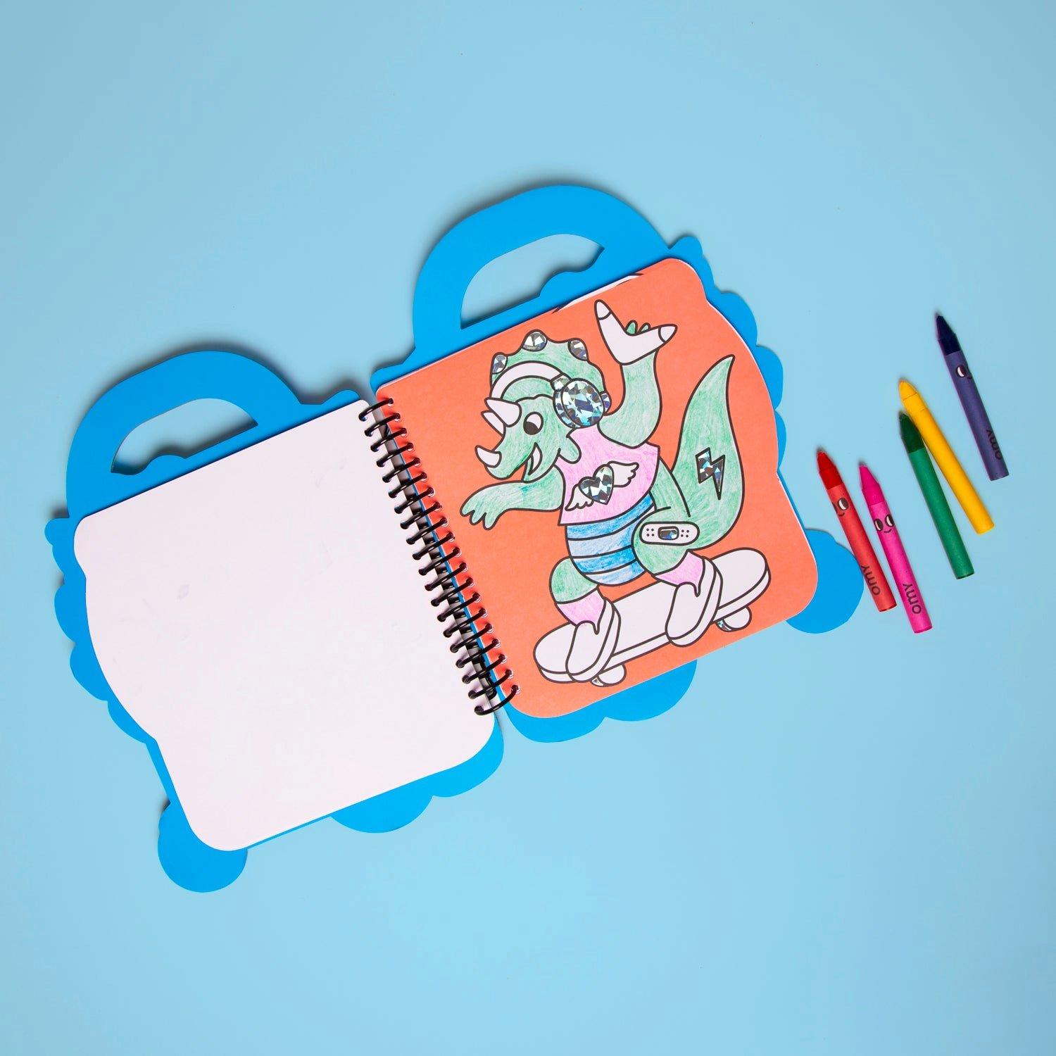 Dino Super Coloring and Sticker Book image number 1