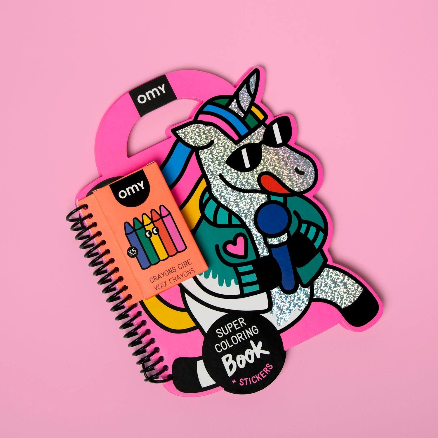 Unicorn Super Coloring and Sticker Book