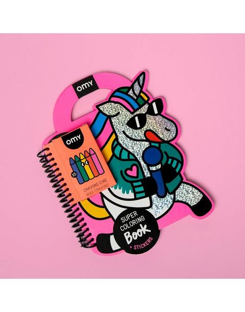 Unicorn Super Coloring and Sticker Book