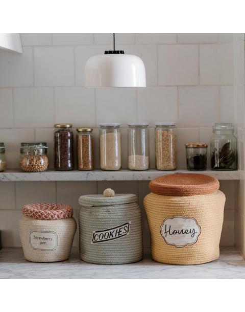 Basket Honey Pot