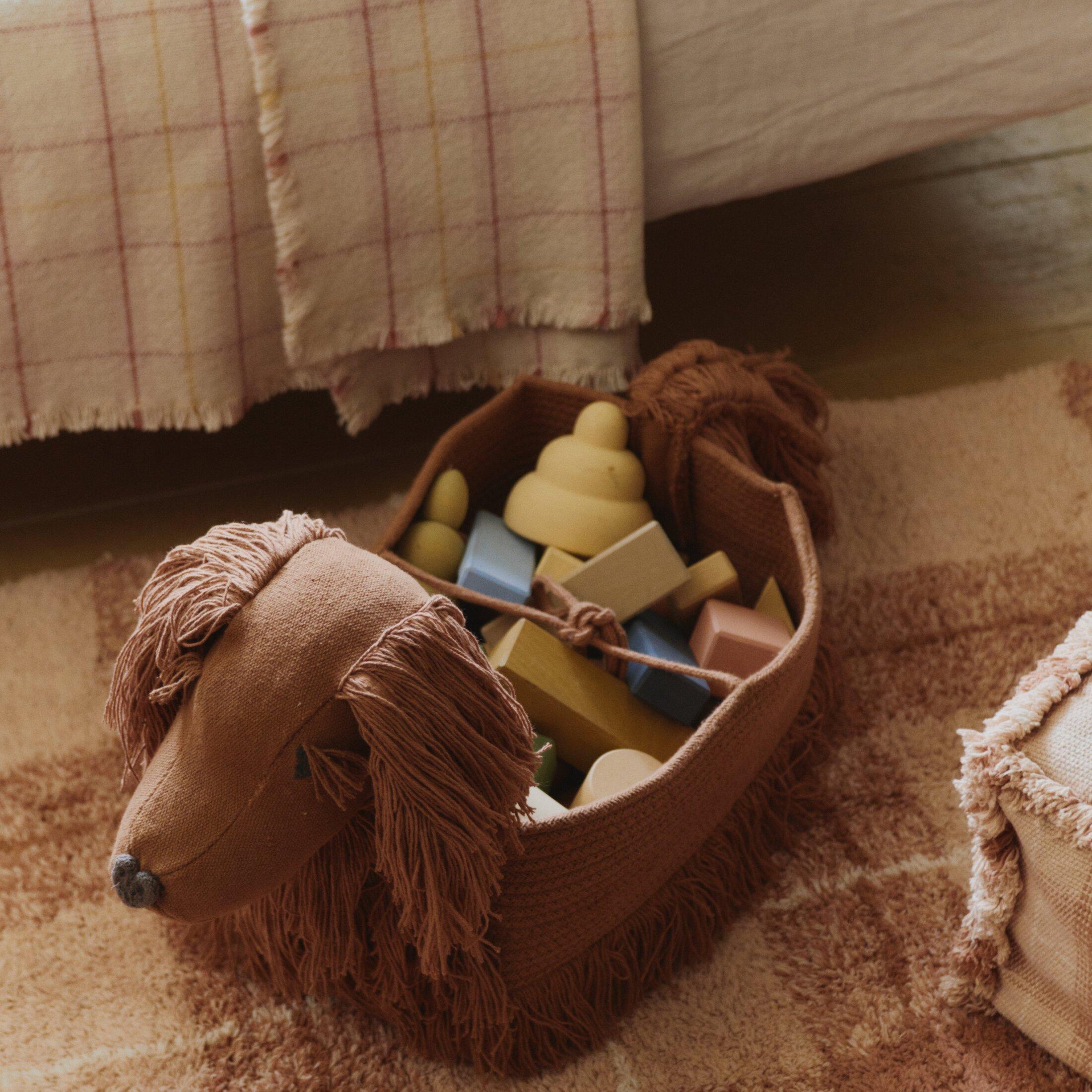 Handloom Kid Bed Throw Tartan Rose image number 1