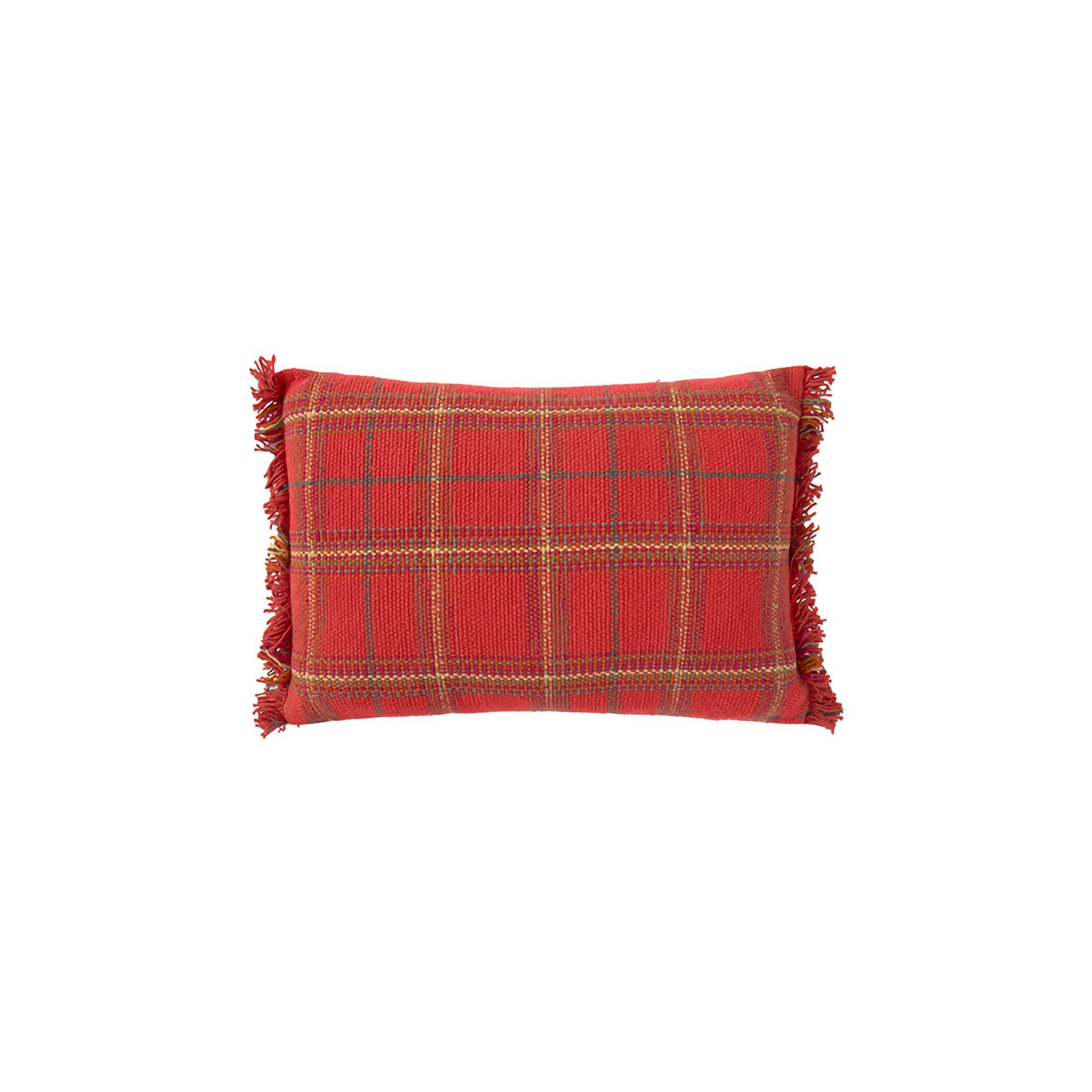 Handloom Cushion Mapple Red