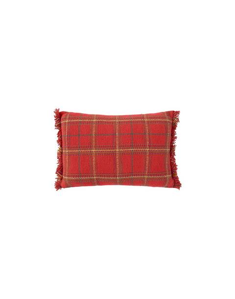 Handloom Cushion Mapple Red