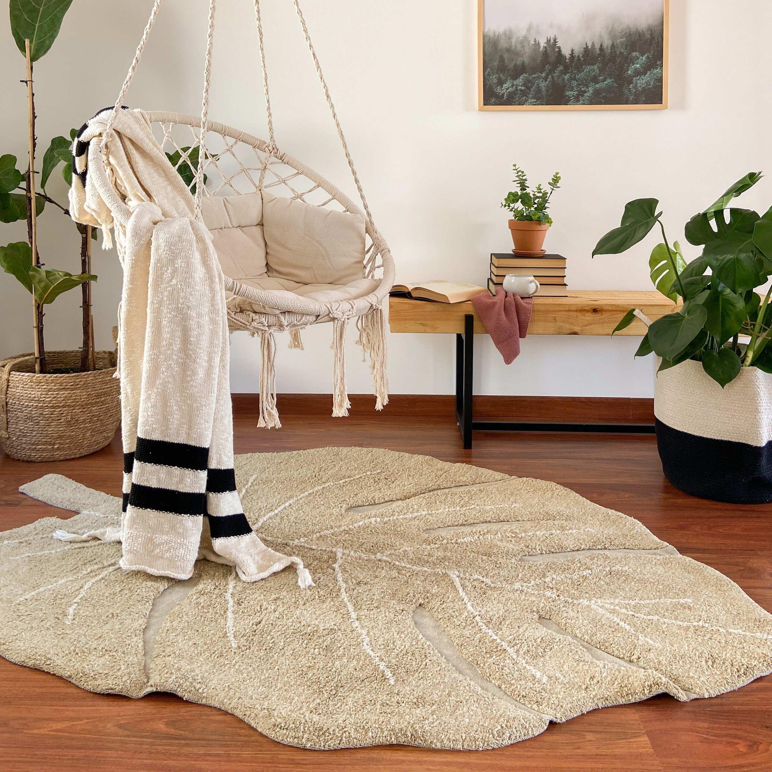 Washable Rug Monstera Olive image number 2