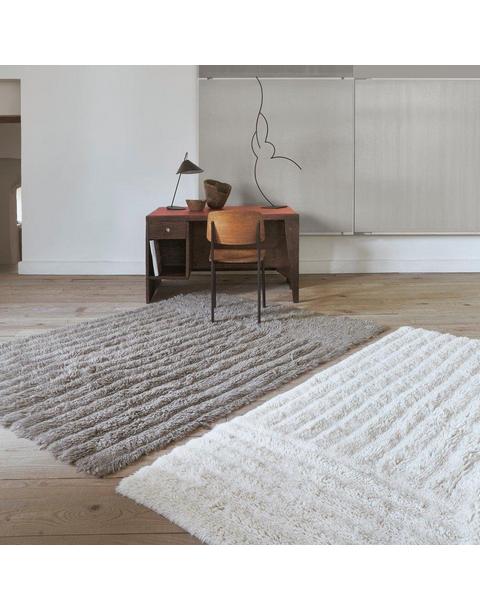 Woolable rug Dunes - Sheep White