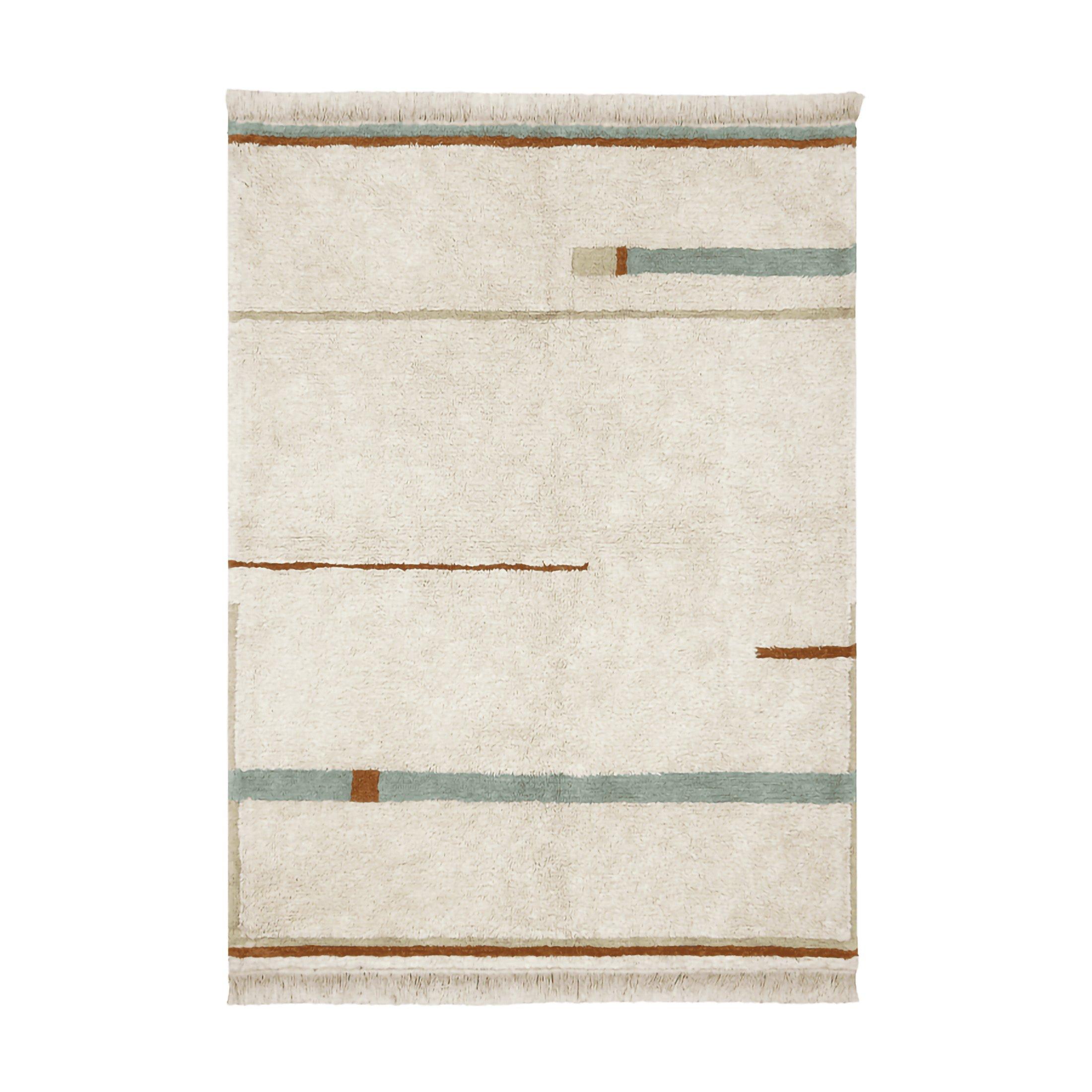 Washable Rug Lanes Vintage Blue