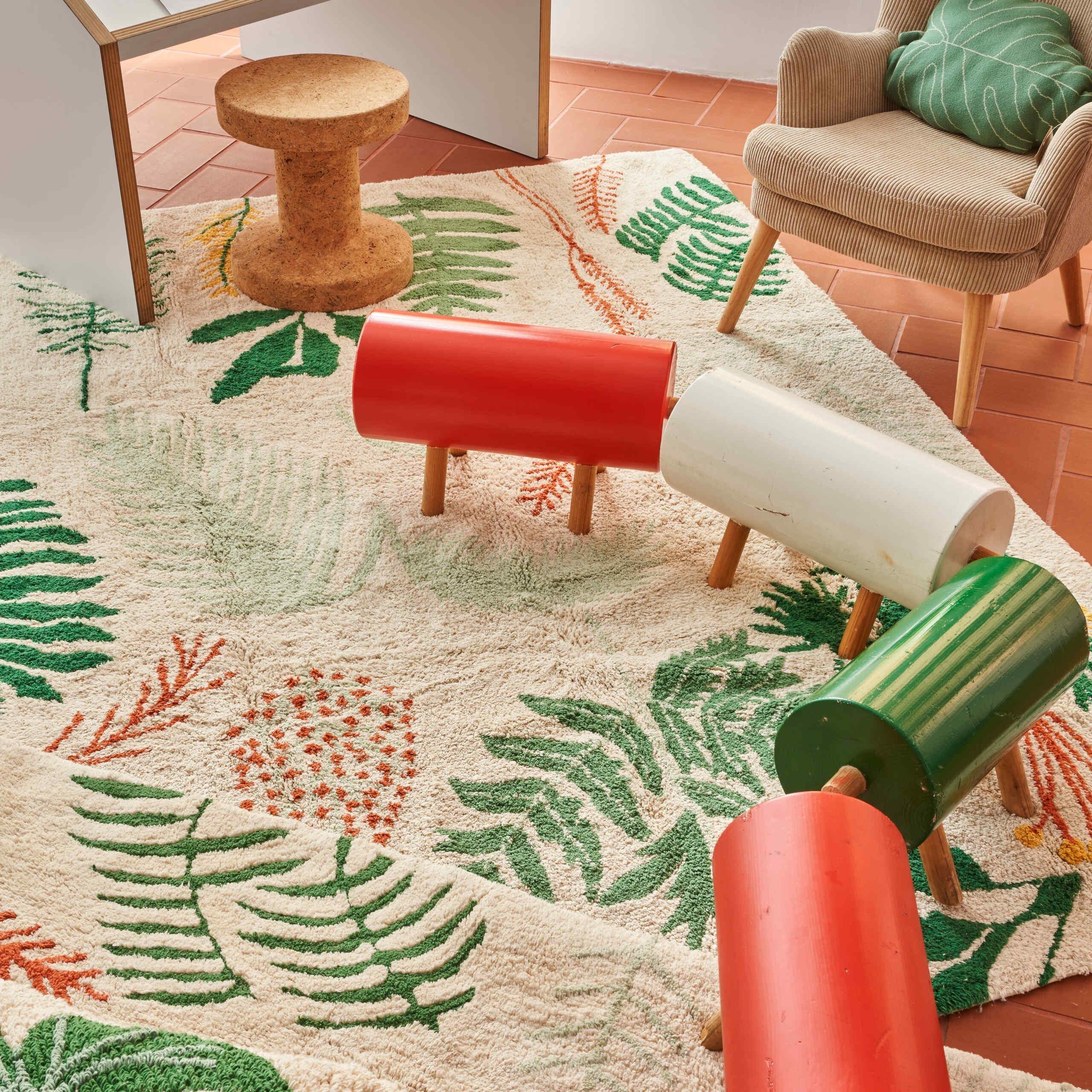 Washable Rug Botanic Plants image number 2
