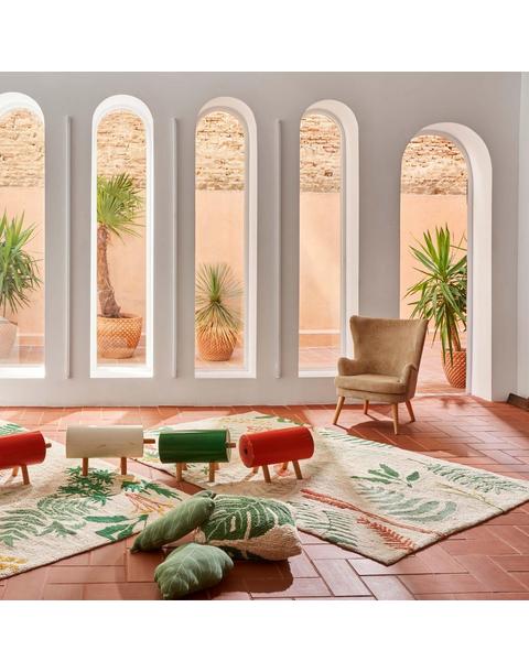 Washable Rug Botanic Plants