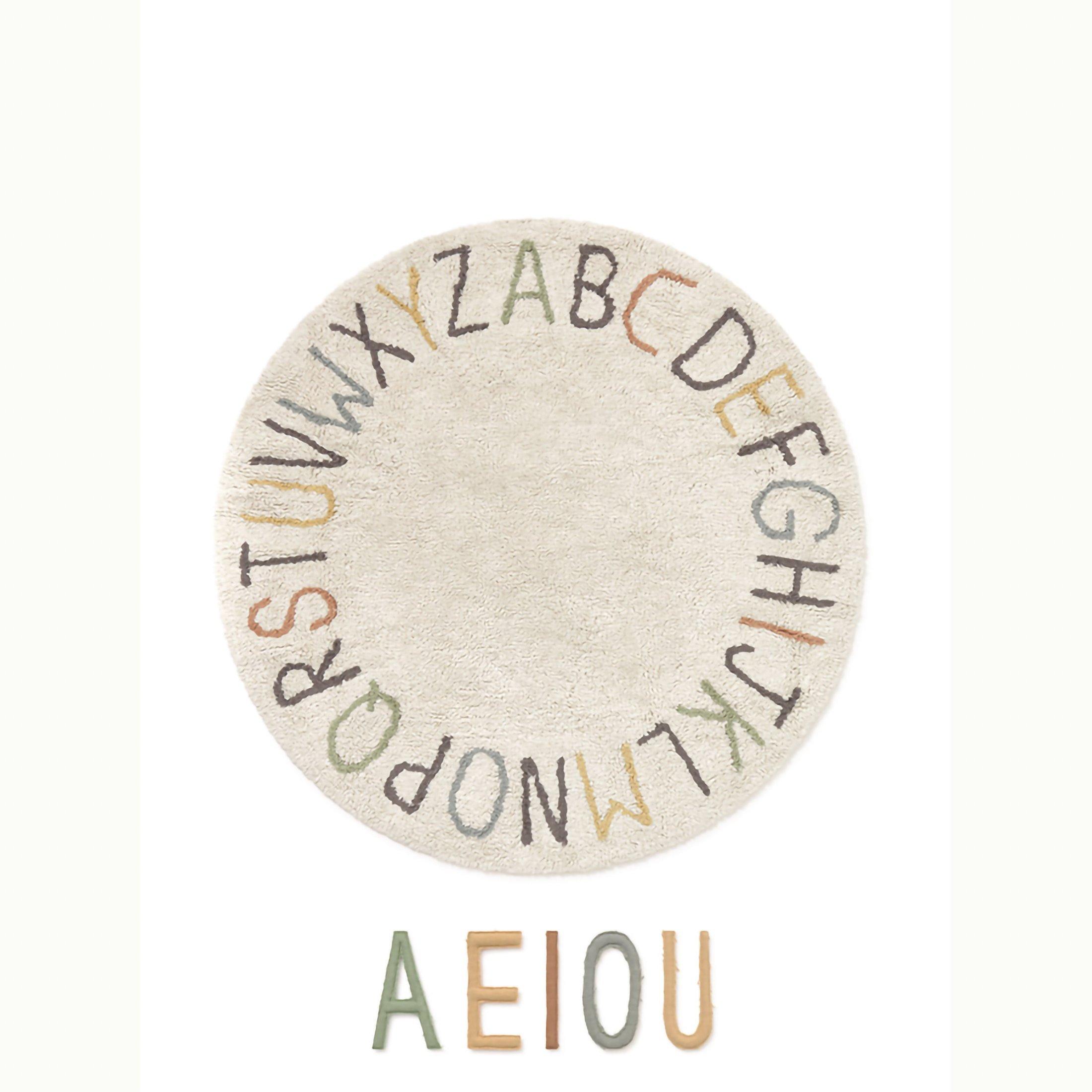 Washable Play Rug ABC color and letters image number 0