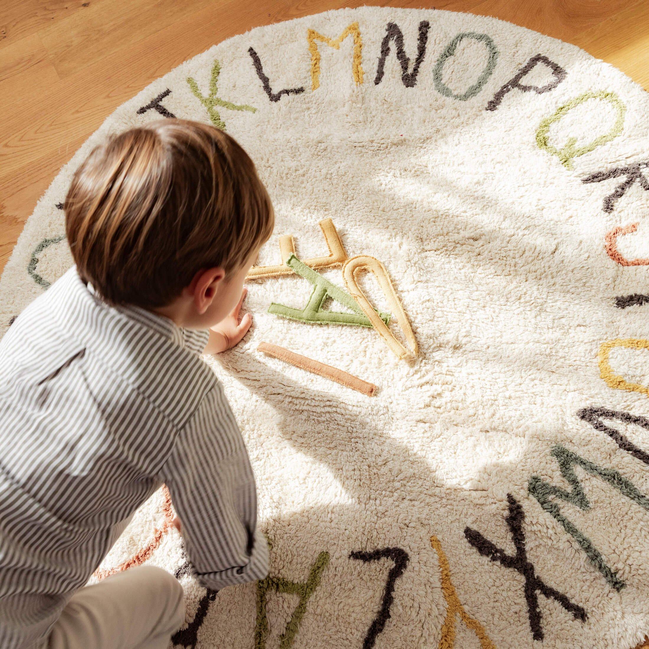 Washable Play Rug ABC color and letters image number 1