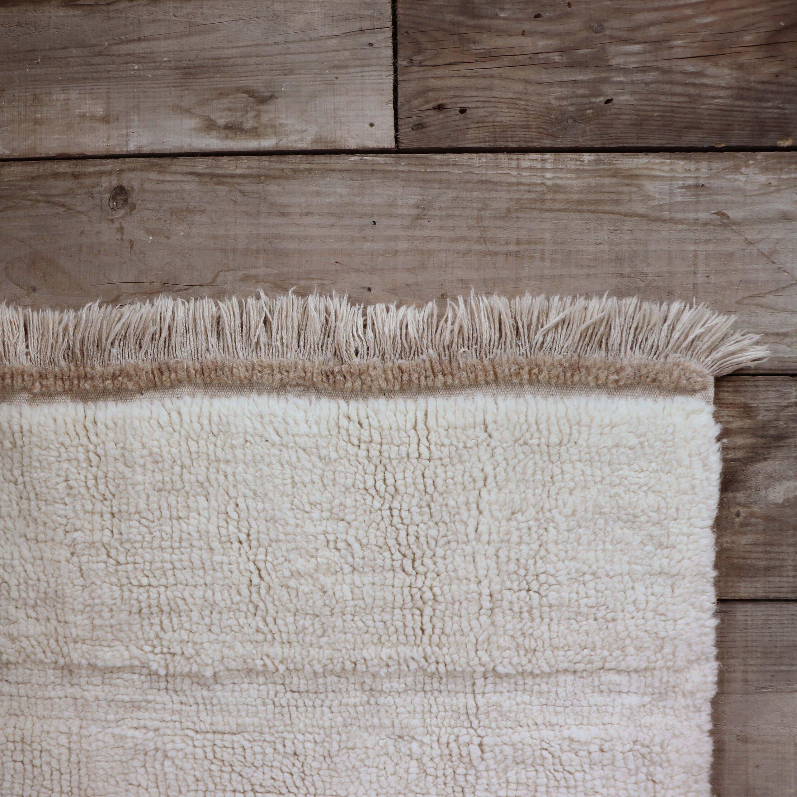 Woolable rug Steppe - Sheep White image number 3
