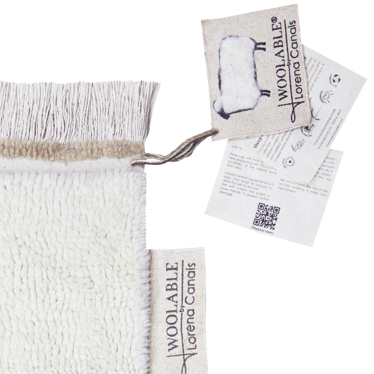 Woolable rug Steppe - Sheep White image number 4