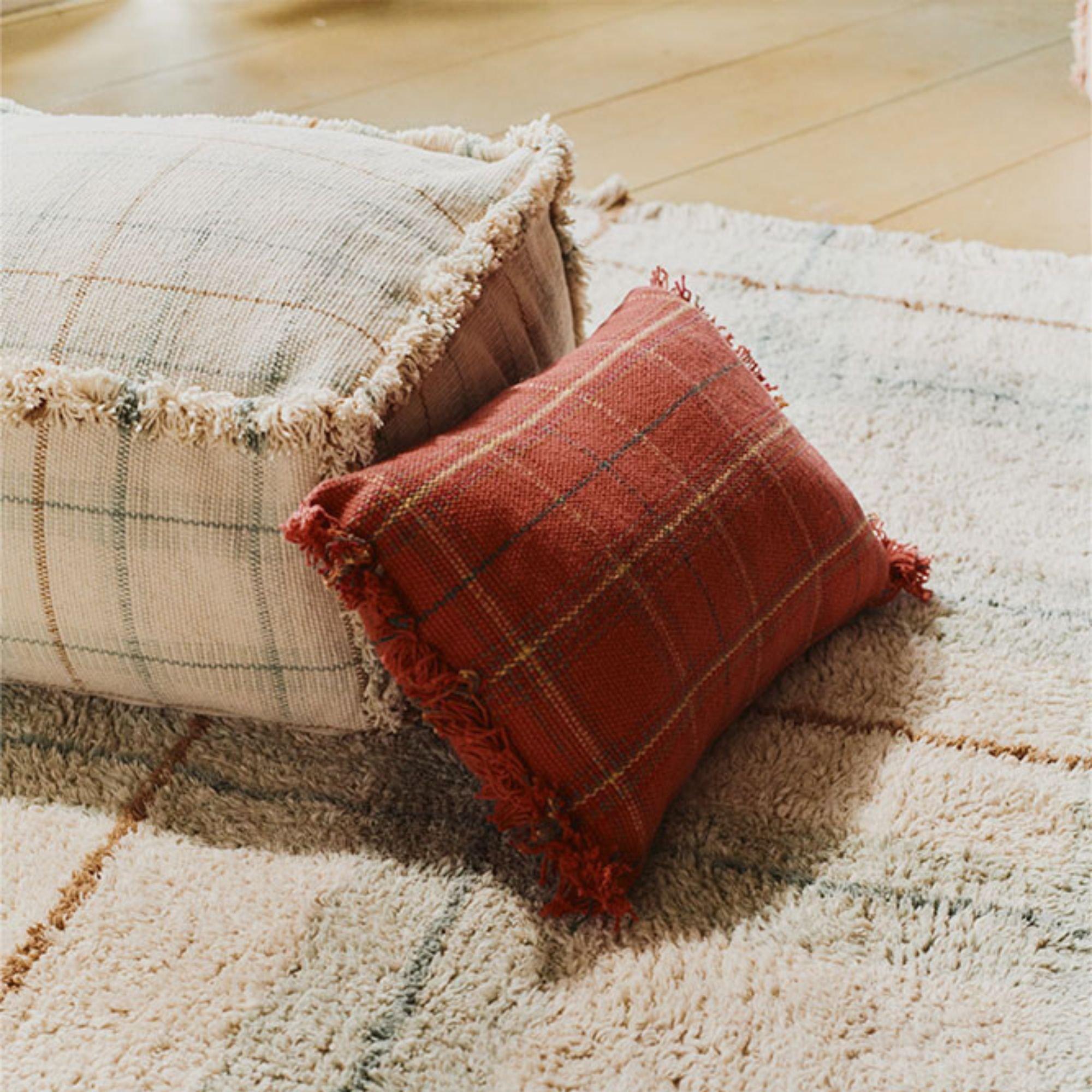 Handloom Pouf Blue Sage image number 2