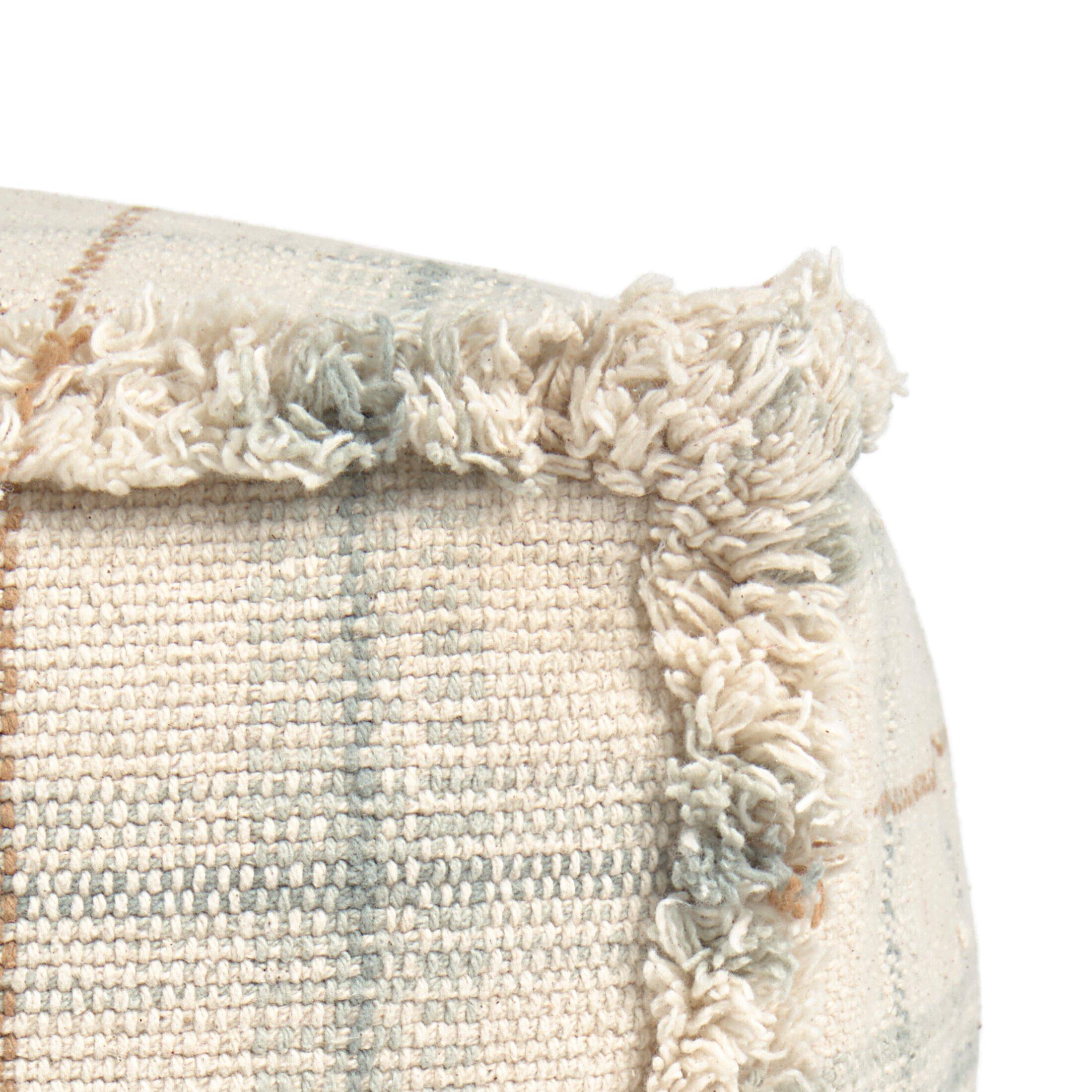 Handloom Pouf Blue Sage image number 3