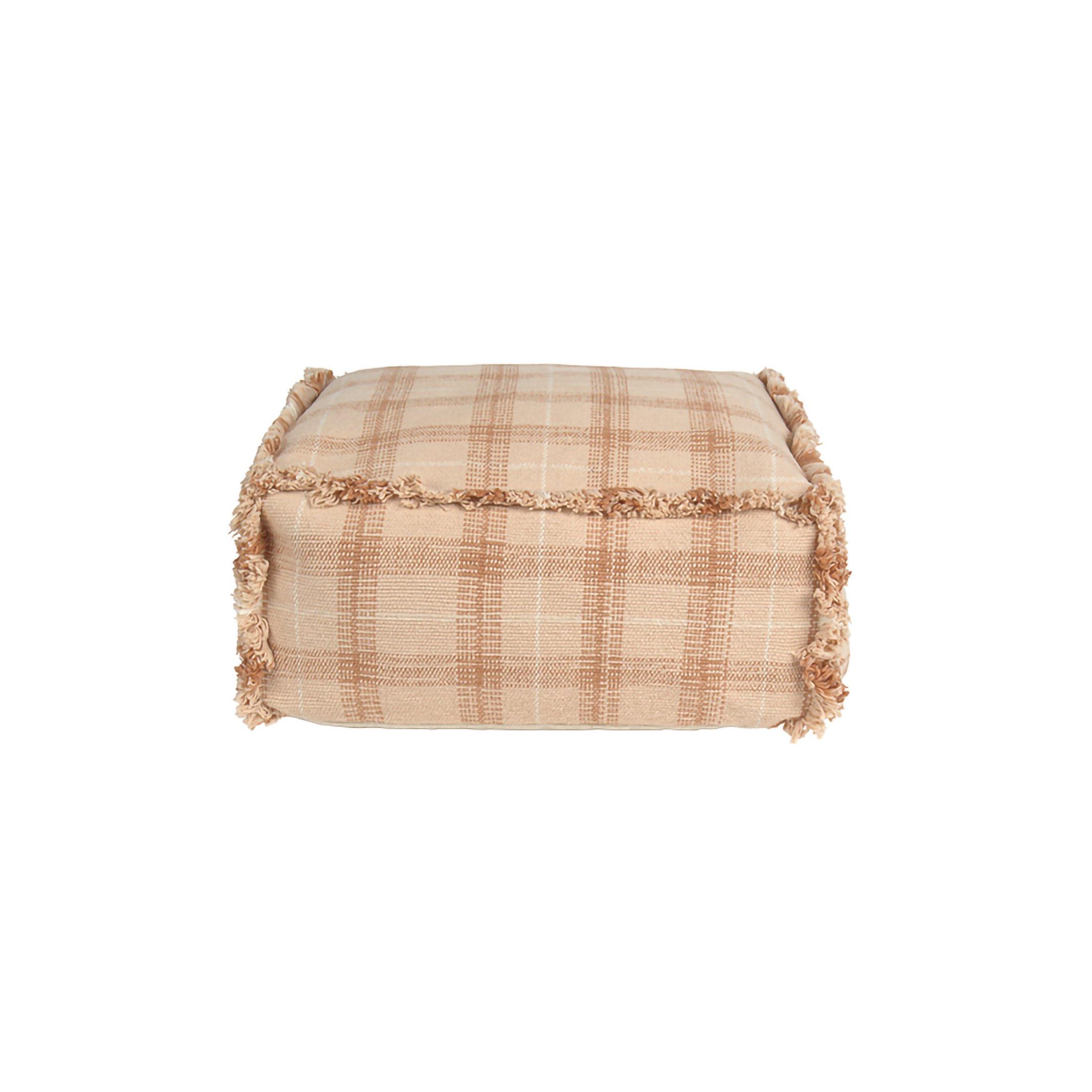 Handloom Pouf Rose