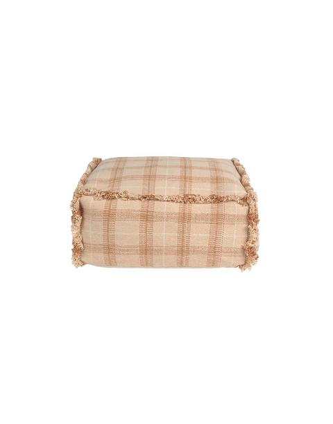Handloom Pouf Rose
