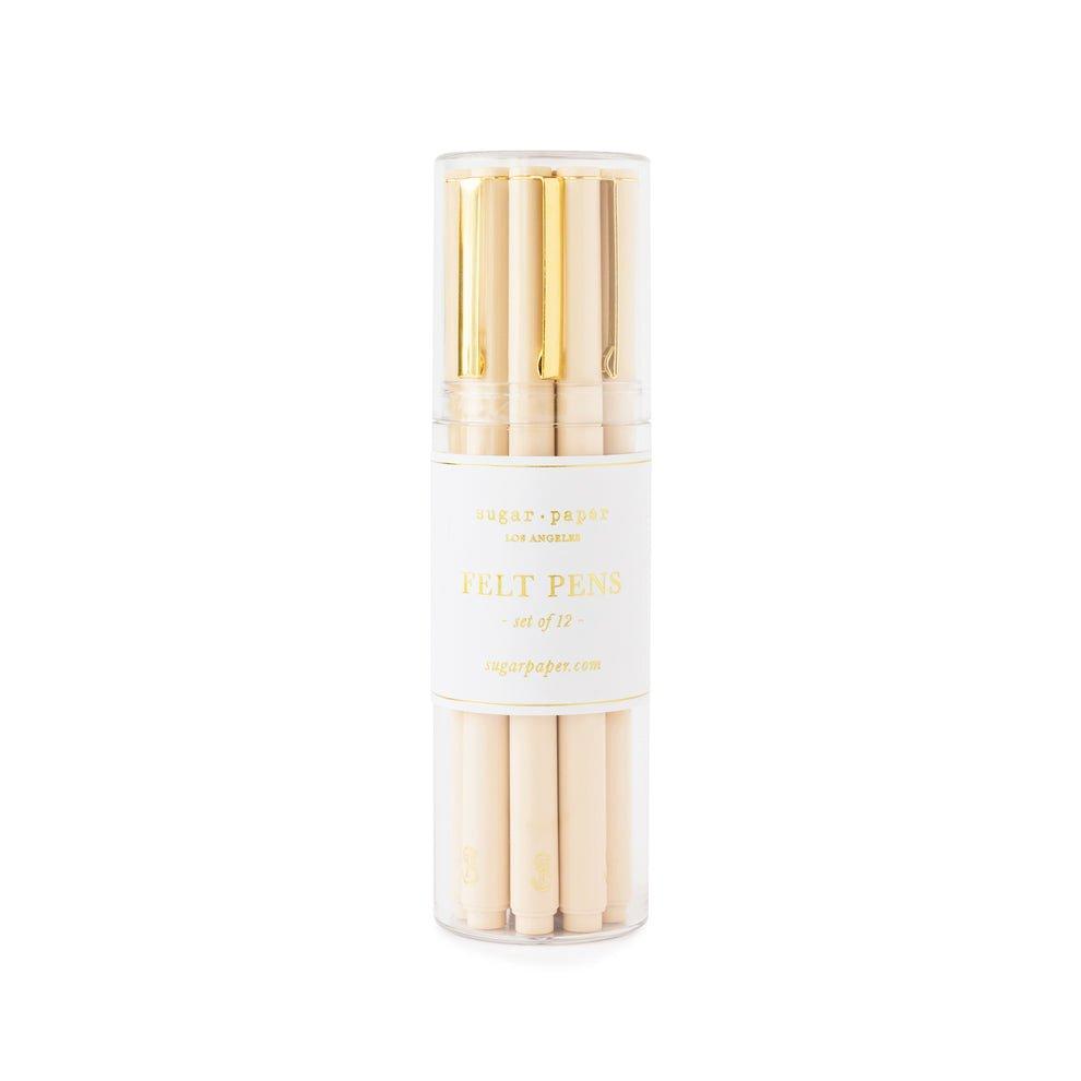 Pale Pink Bulk Felt Pen Set (Set of 12)