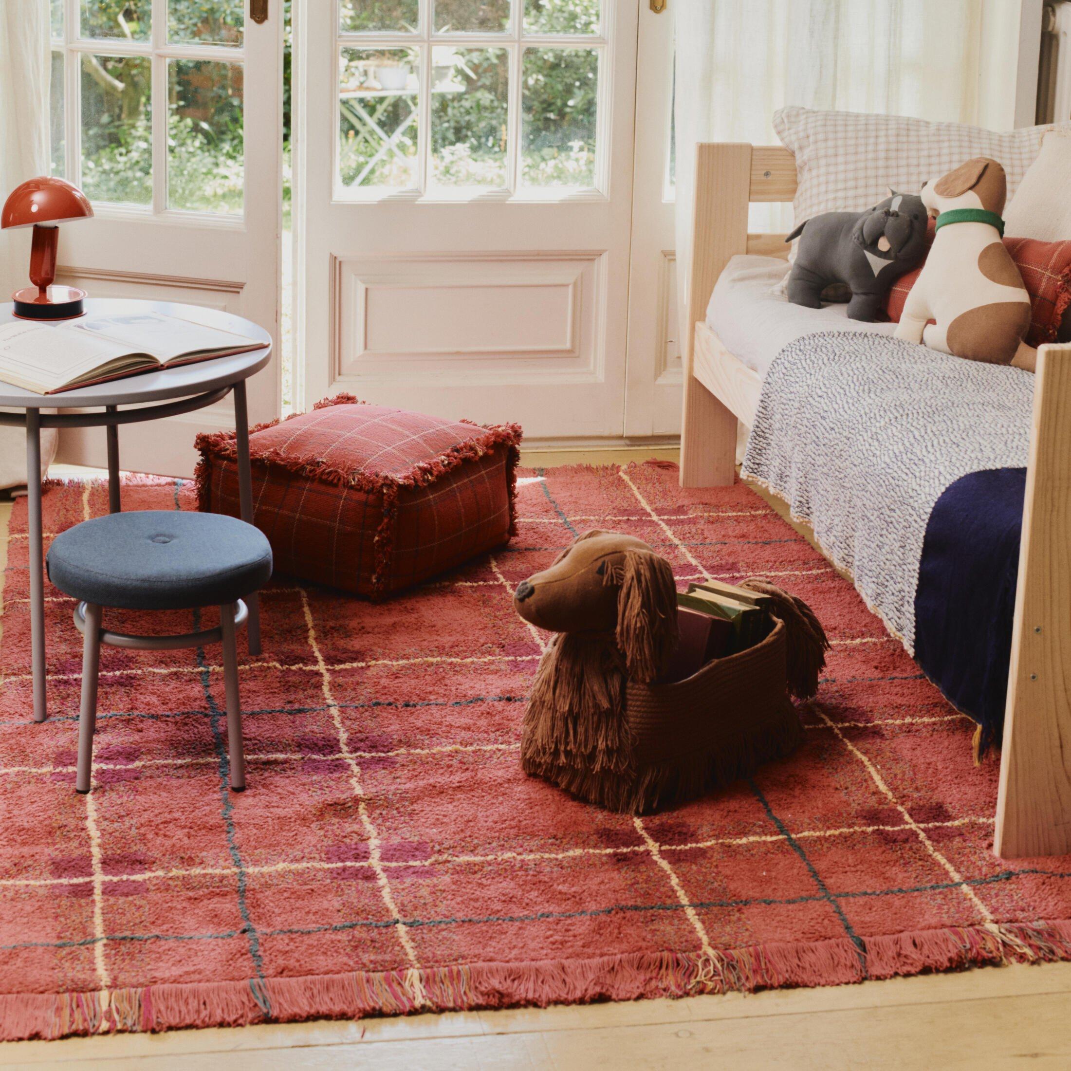 Washable Rug Tartan Vintage Red image number 1
