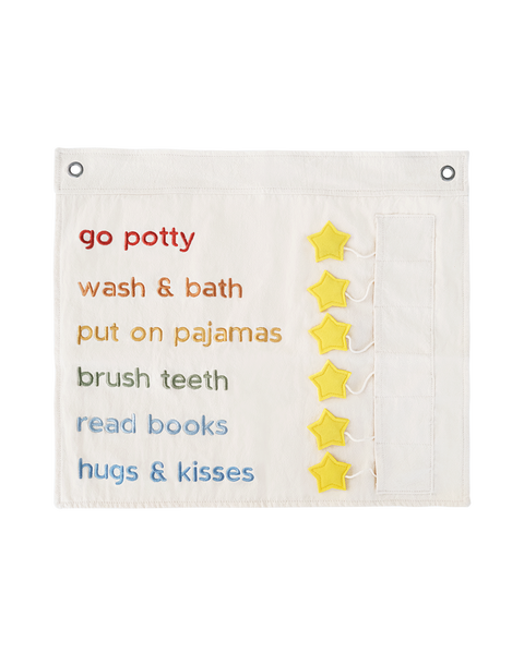 Bedtime To-Dos Wall Hanging