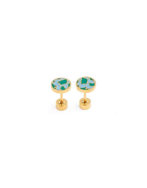 Earth Stud Earrings