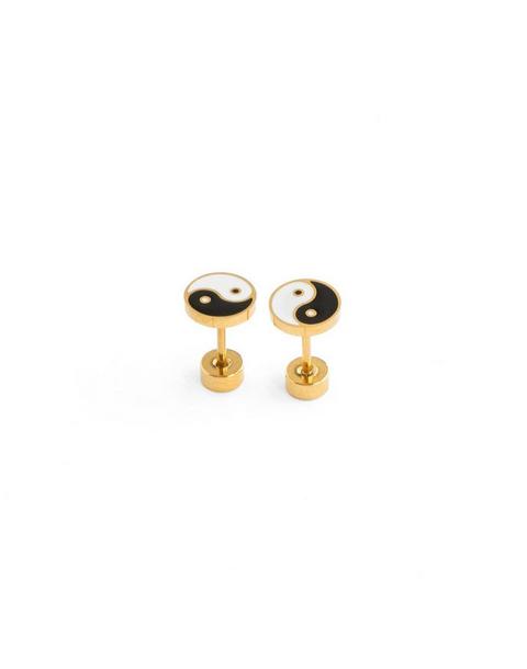 Yin Yang Stud Earrings