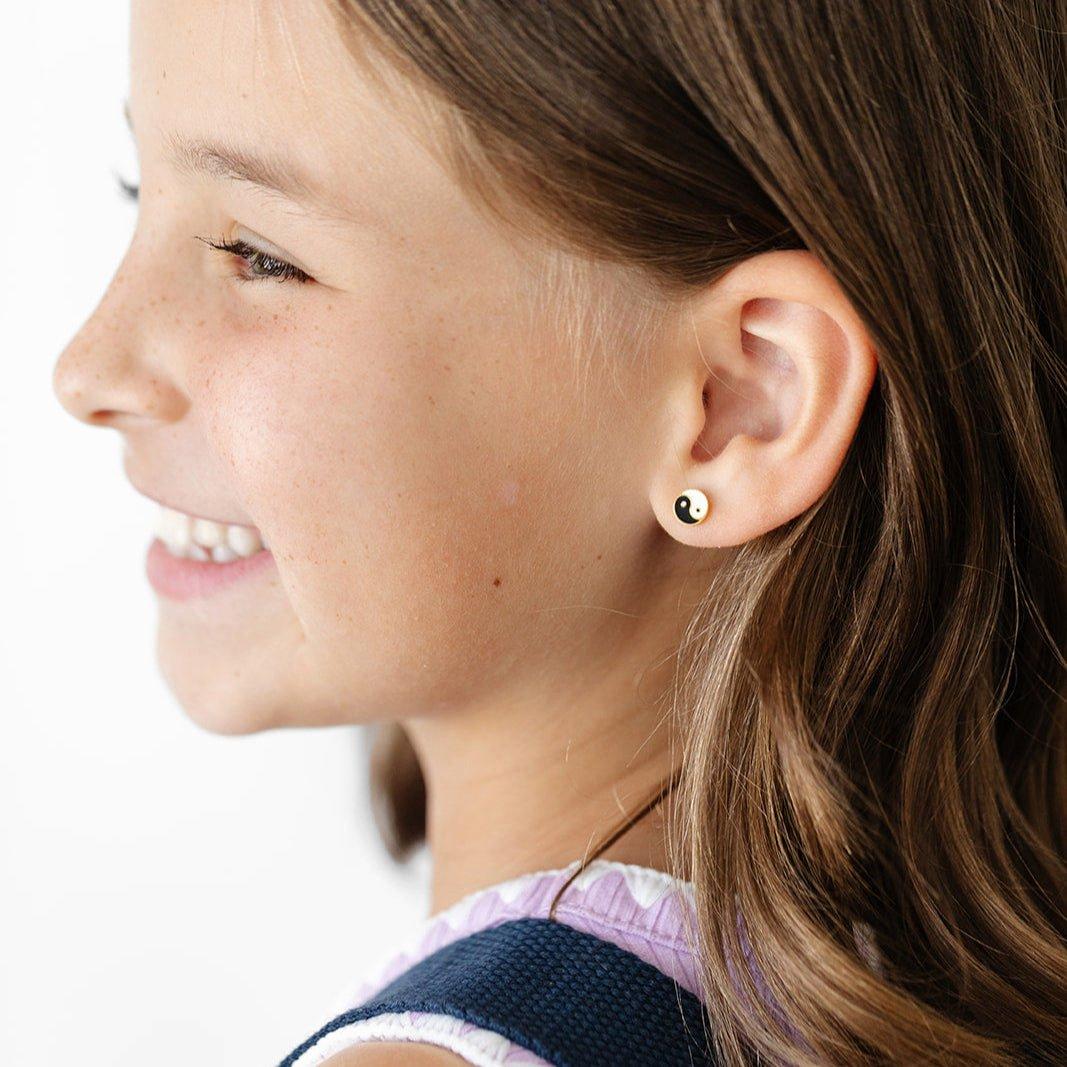 Yin Yang Stud Earrings image number 1