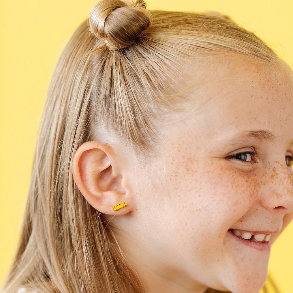 School Bus Stud Earrings image number 1