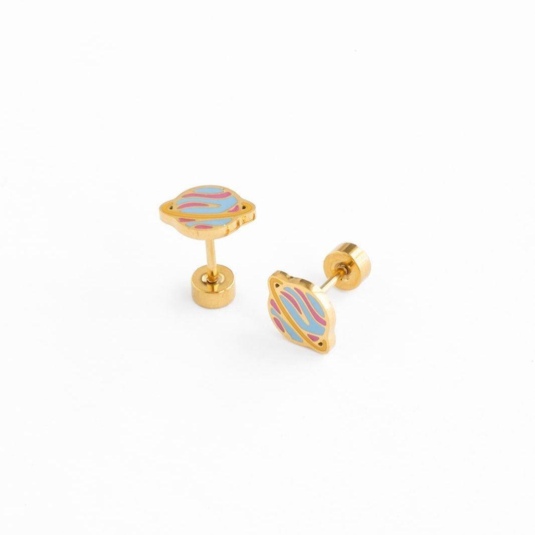 Planet Stud Earrings image number 3
