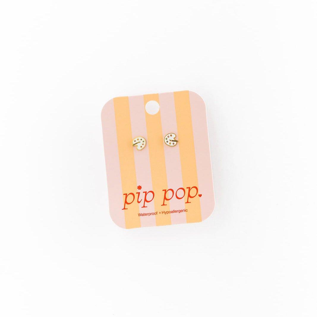 Paint Palette Stud Earrings image number 2